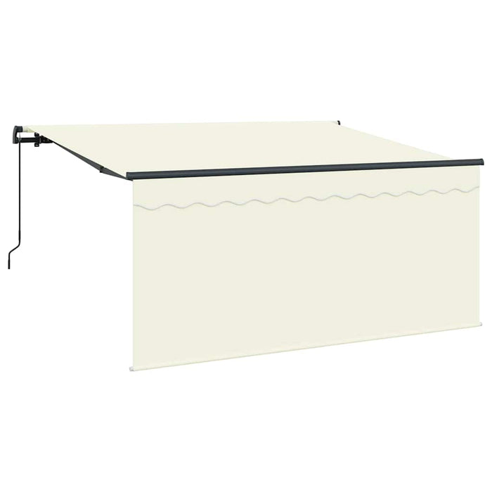 Cortina Retractabilă Crem 300 x 200 cm Poliester și Aluminiu - WALTI WALTI