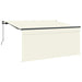 Cortina Retractabilă Crem 300 x 200 cm Poliester și Aluminiu - WALTI WALTI