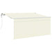 Cortina Retractabilă Crem 300 x 200 cm Poliester și Aluminiu - WALTI WALTI