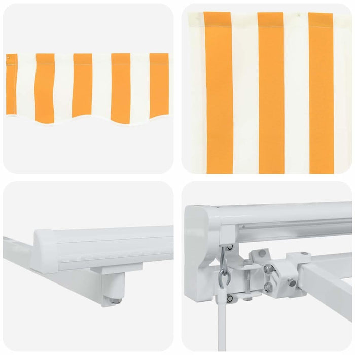 Cortina Retractabilă Manual Galben și alb 300 x 200 cm - WALTI WALTI