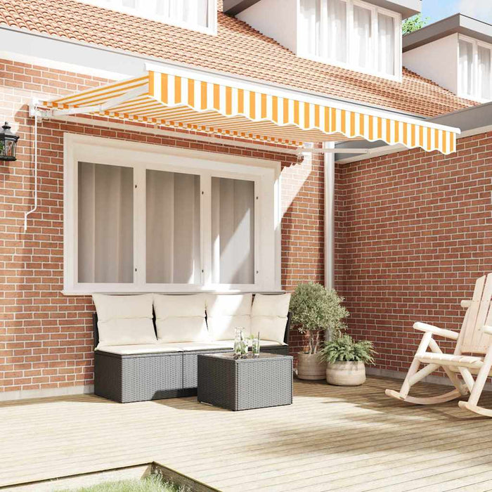 Cortina Retractabilă Manual Galben și alb 300 x 200 cm - WALTI WALTI