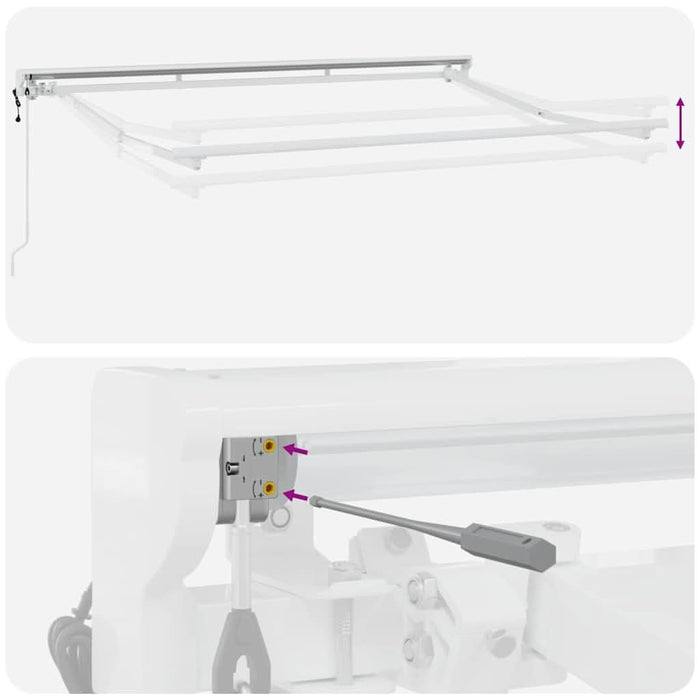 Cortina Retractabilă Galben și alb 300 x 200 cm - WALTI WALTI