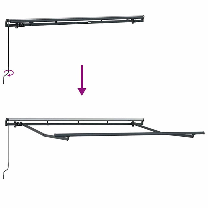 Cortina Retractabilă Manual Galben 300 x 200 cm țesătură - WALTI WALTI