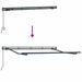 Cortina Retractabilă Manual Galben 300 x 200 cm țesătură - WALTI WALTI