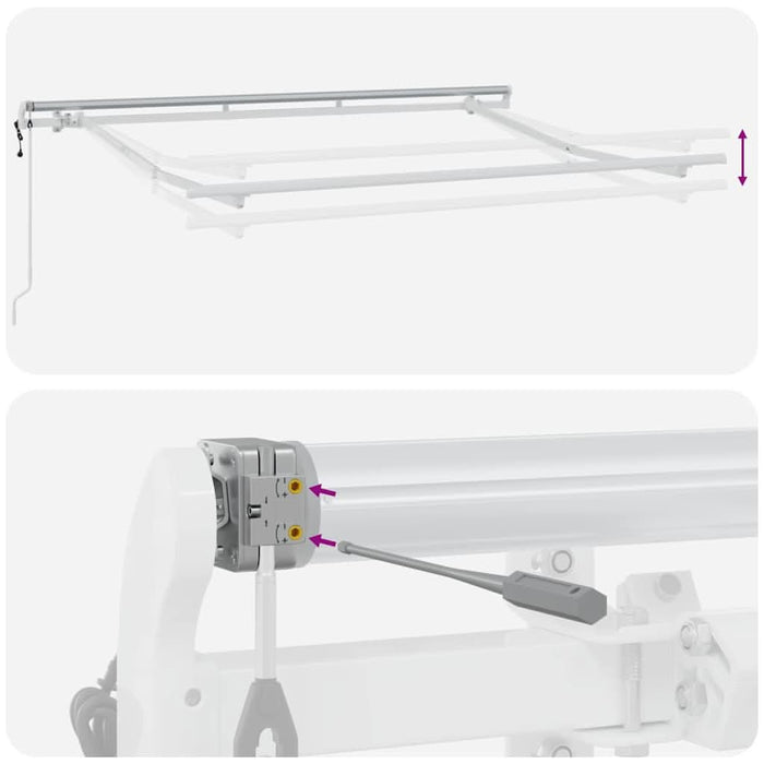 Cortina Retractabilă Galben 300 x 200 cm țesătură - WALTI WALTI