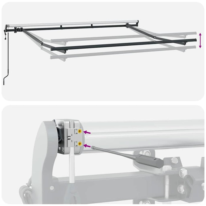Cortina Retractabilă Galben 300 x 200 cm țesătură - WALTI WALTI