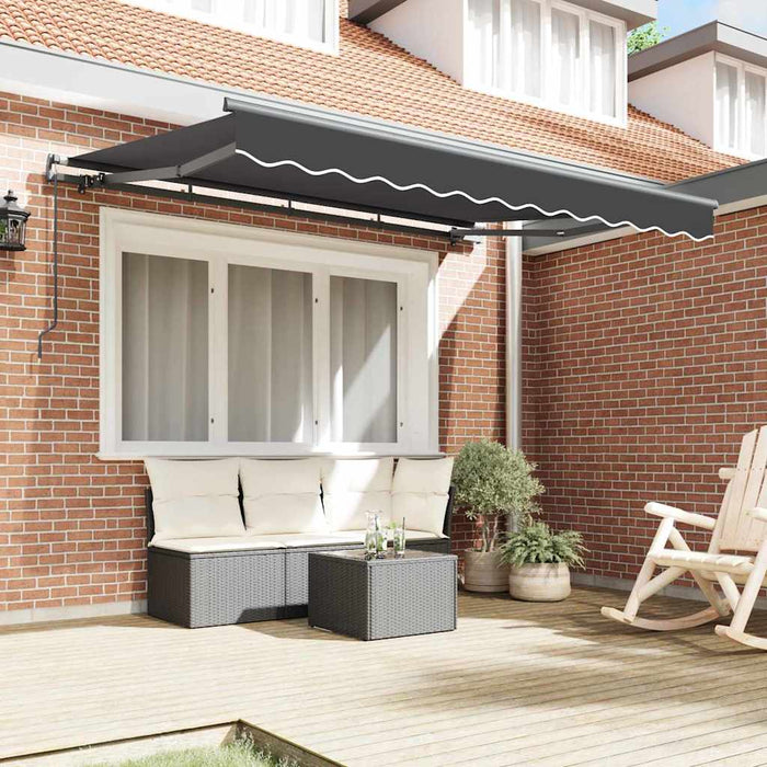 Cortina Retractabilă Manual Antracit 300 x 200 cm țesătură - WALTI WALTI