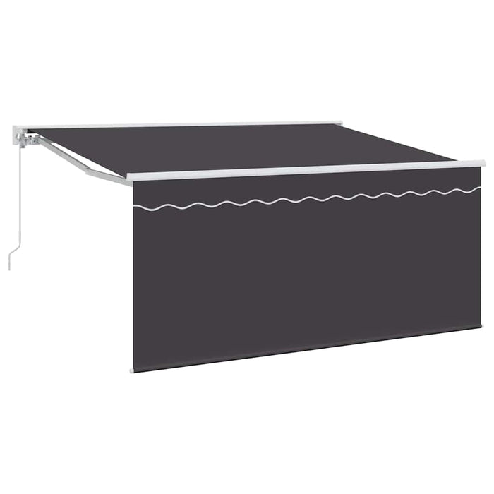 Cortina Retractabilă Dungi Antracit 300 x 200 cm țesătură - WALTI WALTI