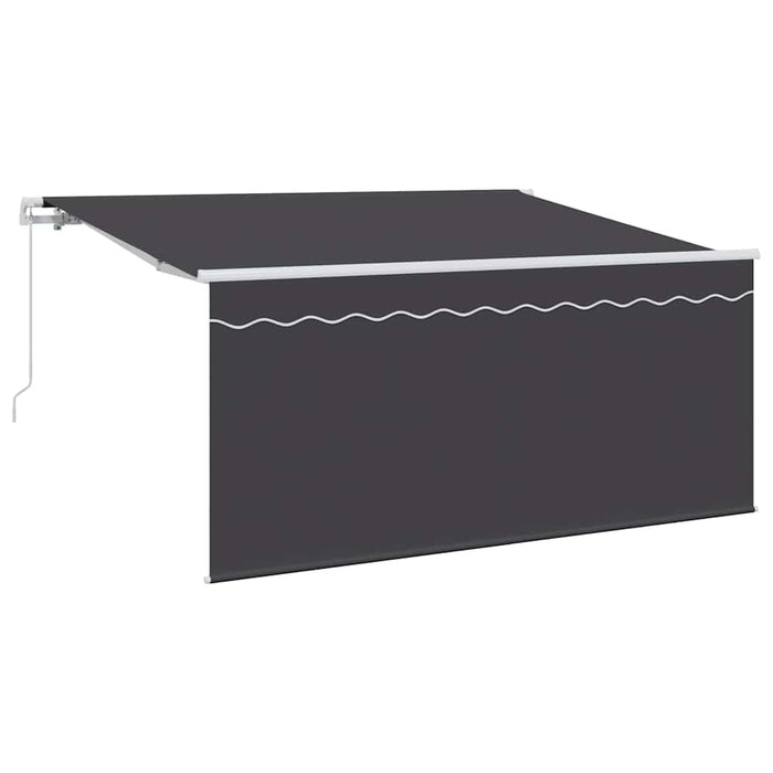 Cortina Retractabilă Dungi Antracit 300 x 200 cm țesătură - WALTI WALTI