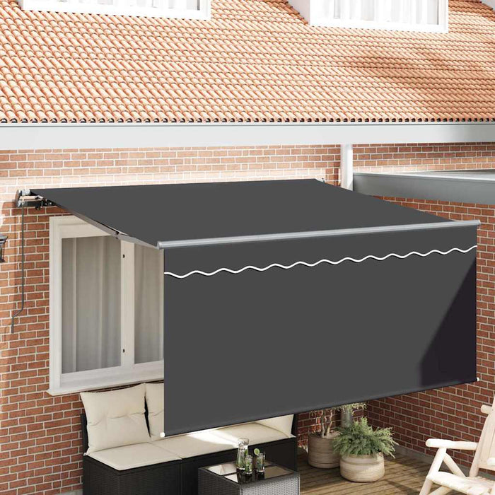 Cortina Retractabilă Dungi Antracit 300 x 200 cm țesătură - WALTI WALTI