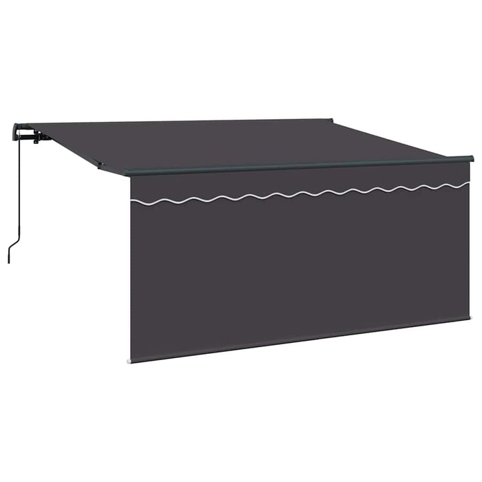 Cortina Retractabilă Dungi Antracit 300 x 200 cm țesătură - WALTI WALTI