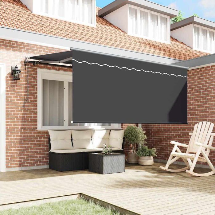 Cortina Retractabilă Dungi Antracit 300 x 200 cm țesătură - WALTI WALTI