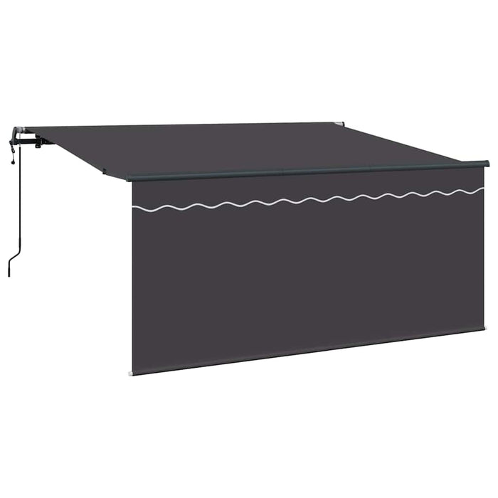 Cortina Retractabilă Dungi Antracit 300 x 200 cm țesătură - WALTI WALTI