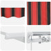 Cortina Retractabilă Manual Portocaliu 300 x 200 cm țesătură - WALTI WALTI