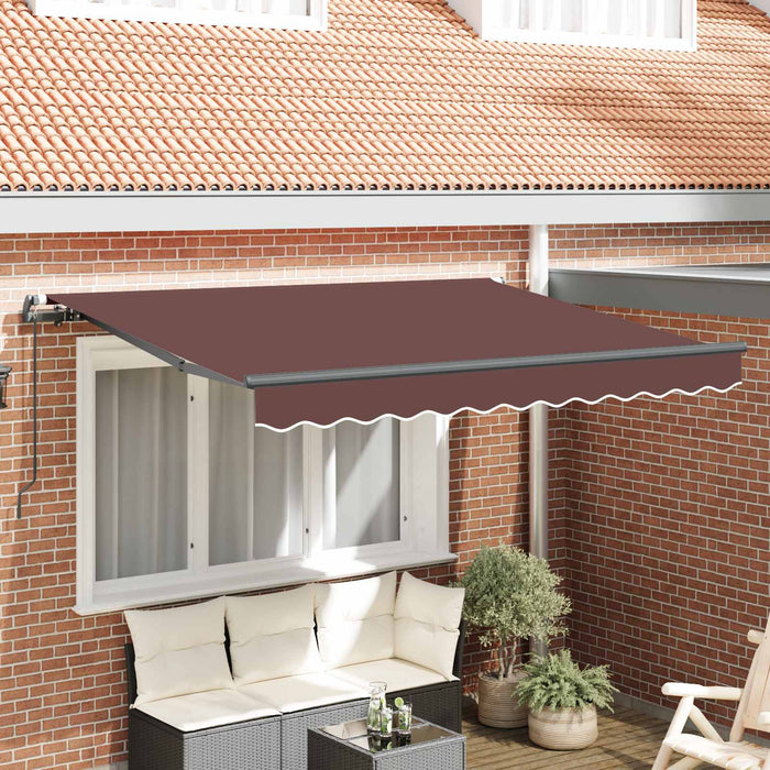 Cortina Retractabilă Manual Maro 300 x 200 cm țesătură - WALTI WALTI