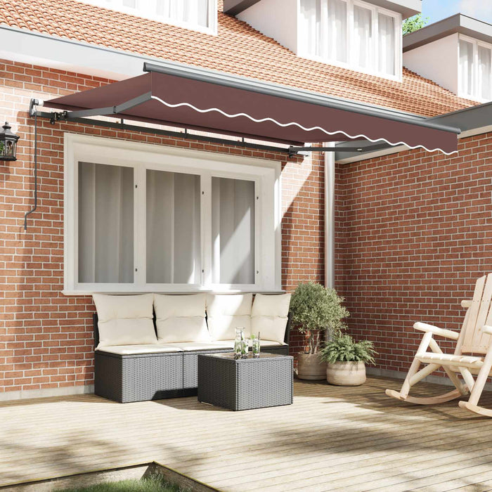 Cortina Retractabilă Manual Maro 300 x 200 cm țesătură - WALTI WALTI