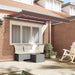 Cortina Retractabilă Manual Maro 300 x 200 cm țesătură - WALTI WALTI