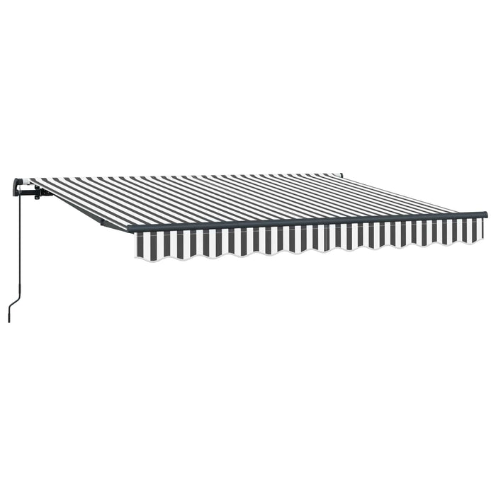 Copertină retractabilă Antracit 300 x 200 cm țesătură - WALTI WALTI