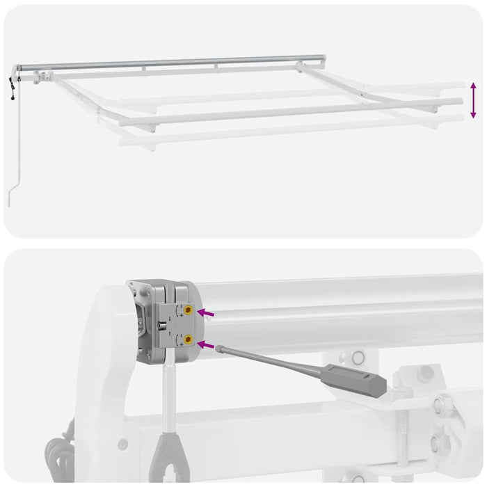 Cortina Retractabilă Galben 300 x 200 cm țesătură WALTI