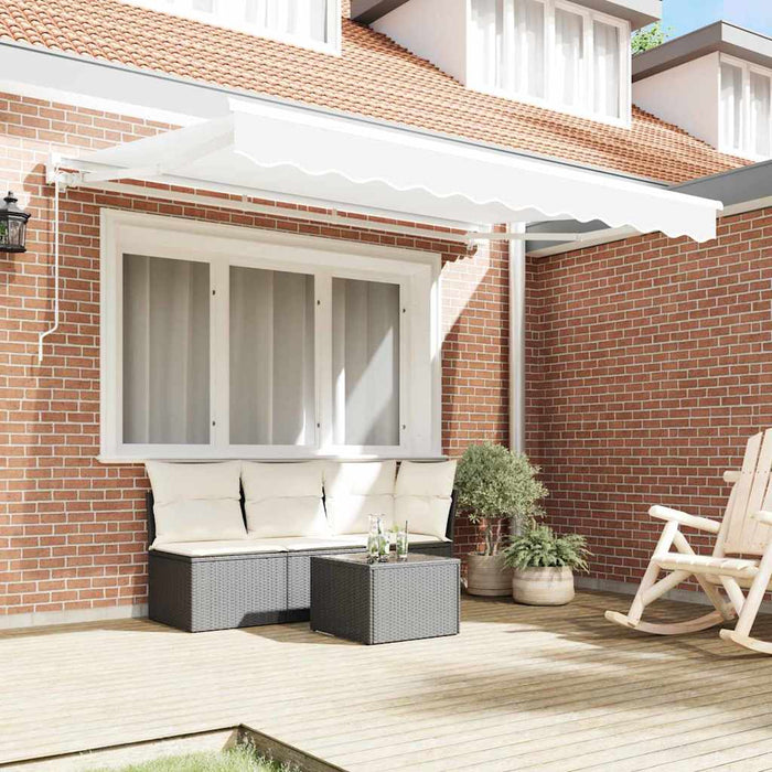 Cadru de copertină Alb 300 x 200 cm Poliester cu Acoperire PU WALTI