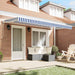 Cortina Retractabilă Albastru și Alb 350 x 200 cm - WALTI WALTI