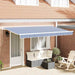 Cortina Retractabilă Manual albastru 350 x 200 cm țesătură - WALTI WALTI