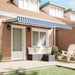 Cortina Retractabilă Manual albastru 350 x 200 cm țesătură - WALTI WALTI