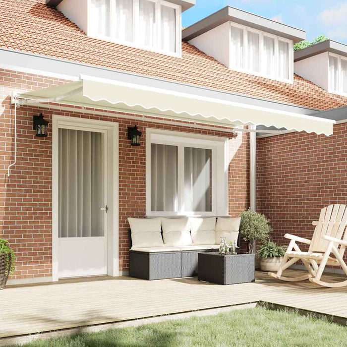 Cortina Retractabilă Crem 350 x 200 cm Poliester și metal - WALTI WALTI