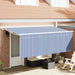 Cortina Retractabilă Dungi albastru 350 x 200 cm țesătură - WALTI WALTI
