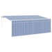 Cortina Retractabilă Dungi albastru 350 x 200 cm țesătură - WALTI WALTI