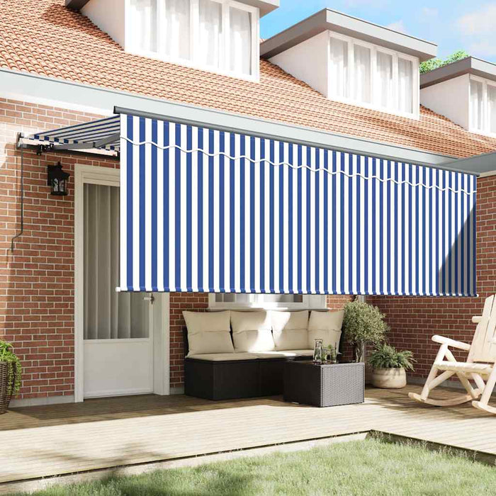 Cortina Retractabilă Dungi albastru 350 x 200 cm țesătură - WALTI WALTI