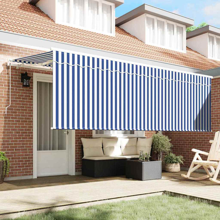 Cortina Retractabilă Dungi albastru 350 x 200 cm țesătură - WALTI WALTI
