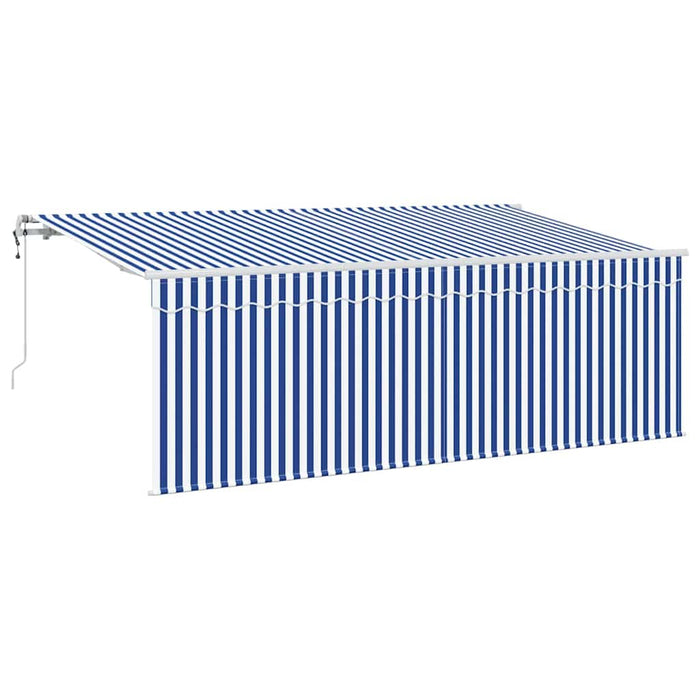 Cortina Retractabilă Dungi albastru 350 x 200 cm țesătură - WALTI WALTI