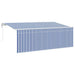 Cortina Retractabilă Dungi albastru 350 x 200 cm țesătură - WALTI WALTI