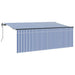 Cortina Retractabilă Albastru și Alb 350 x 200 cm - WALTI WALTI