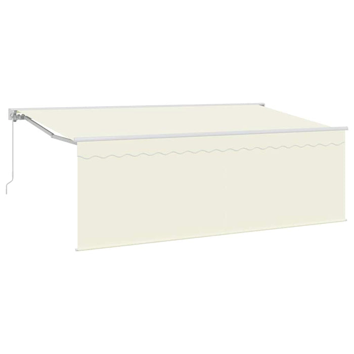 Cortina Retractabilă Crem 350 x 200 cm Poliester și Aluminiu - WALTI WALTI