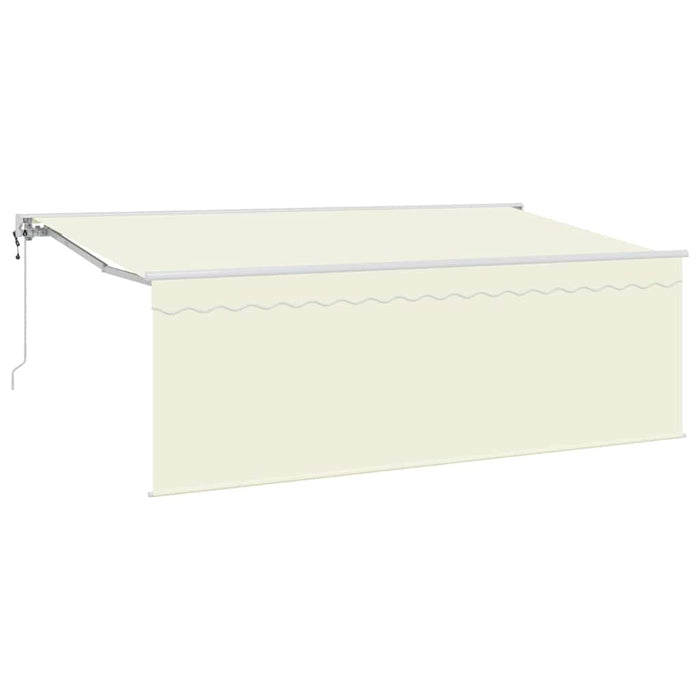 Cortina Retractabilă Crem 350 x 200 cm Poliester și Aluminiu - WALTI WALTI
