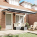 Cortina Retractabilă Antracit 350 x 200 cm Poliester și metal - WALTI WALTI