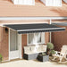 Cortina Retractabilă Manual Antracit 350 x 200 cm țesătură - WALTI WALTI
