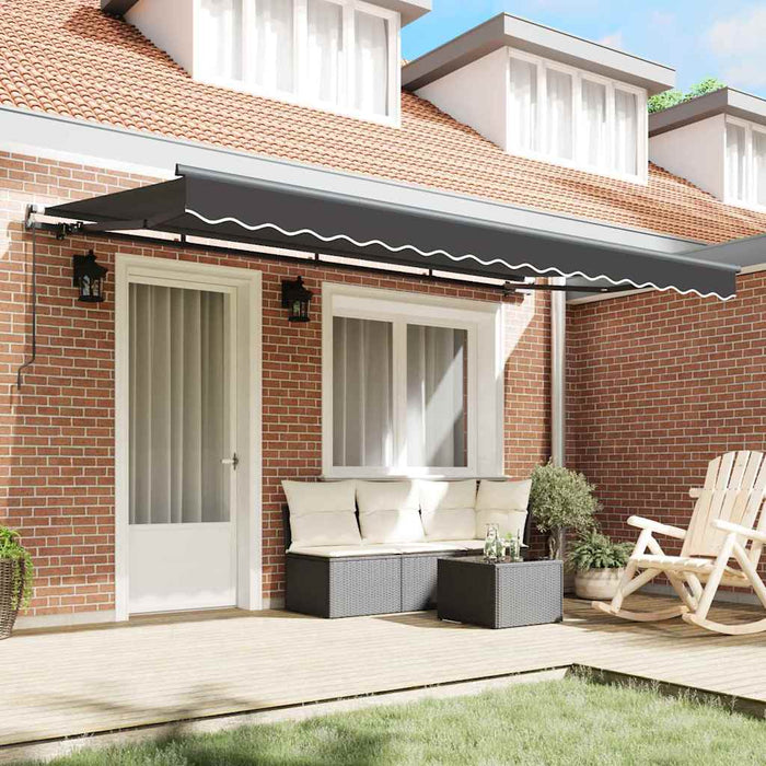 Cortina Retractabilă Manual Antracit 350 x 200 cm țesătură - WALTI WALTI