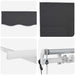 Cortina Retractabilă Antracit 350 x 200 cm - WALTI WALTI