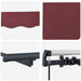 Cortina Retractabilă Manual Burgundy 350 x 200 cm țesătură - WALTI WALTI