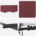 Cortina Retractabilă Burgundy 350 x 200 cm țesătură - WALTI WALTI