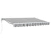 Cortina Retractabilă Antracit și Alb 350 x 200 cm - WALTI WALTI