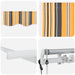 Cortina Retractabilă Galben 350 x 200 cm țesătură - WALTI WALTI