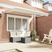 Cortina Retractabilă Bej 350 x 200 cm Aluminiu și țesătură - WALTI WALTI