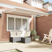 Cortina Retractabilă Bej 350 x 200 cm Aluminiu și țesătură - WALTI WALTI
