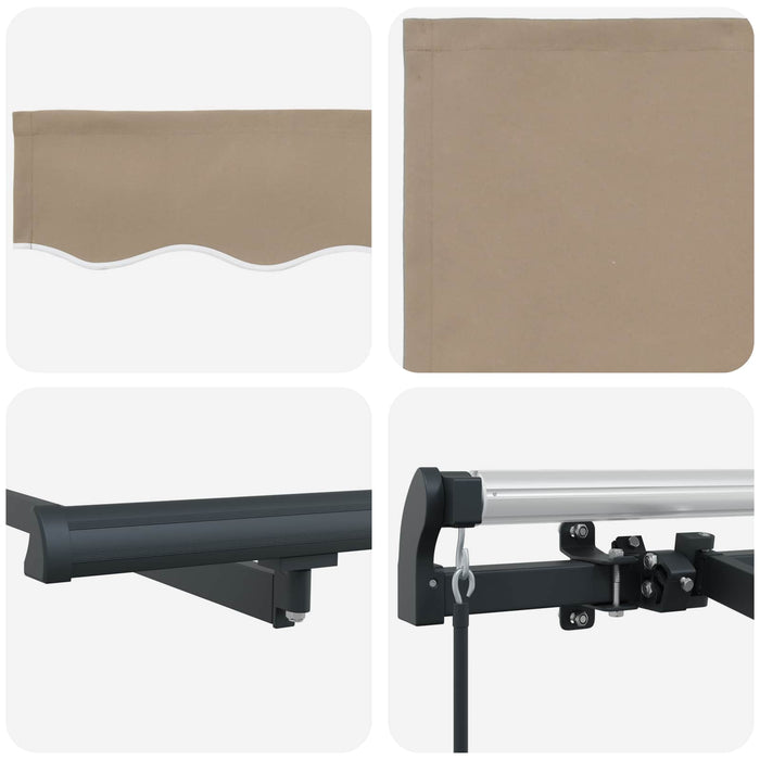 Cortina Retractabilă Manual Bej 350 x 200 cm țesătură - WALTI WALTI