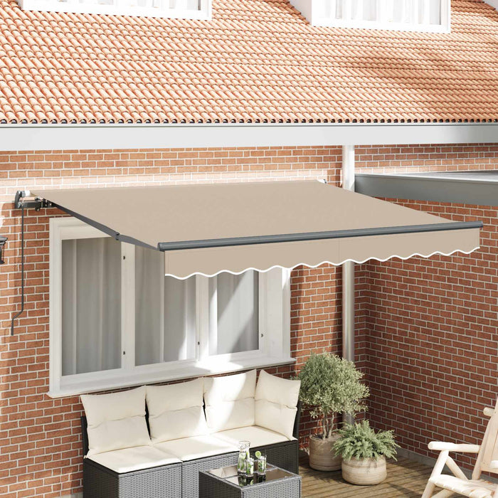 Cortina Retractabilă Manual Bej 350 x 200 cm țesătură - WALTI WALTI