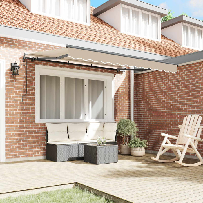Cortina Retractabilă Bej 350 x 200 cm țesătură - WALTI WALTI